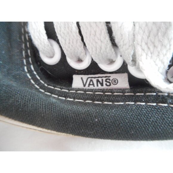 Vans Unisex Lace Up Low-Top Black Canvas Casual Sneaker Mens 6 Womans 7.5 - Picture 4 of 8